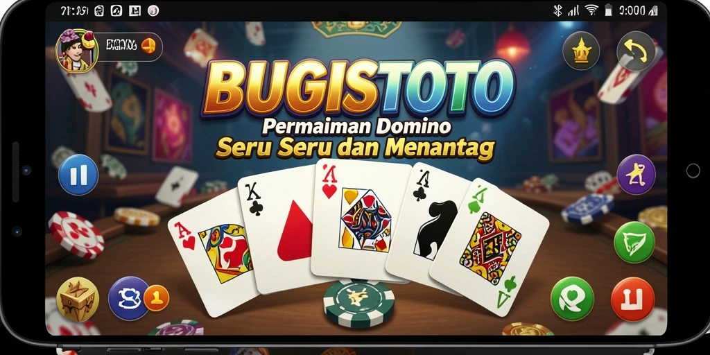 Tampilan menarik dari gameplay Domino di BUGISTOTO.