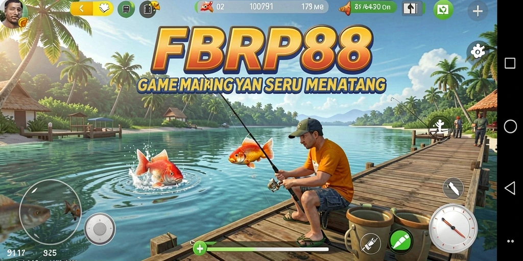 Gameplay FBRP88 menampilkan aksi memancing yang mendebarkan dan interaktif.