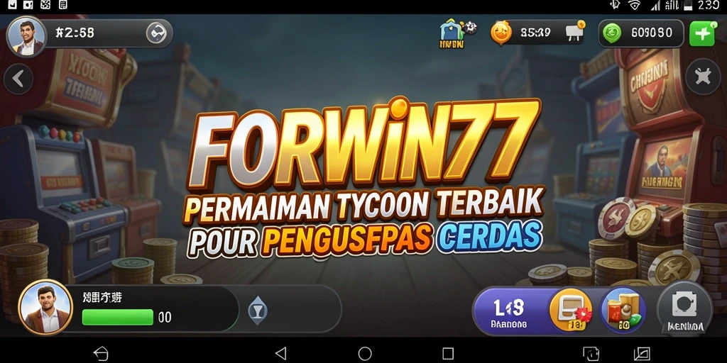 Tampilan gameplay FORWIN77 yang seru dan mendidik.