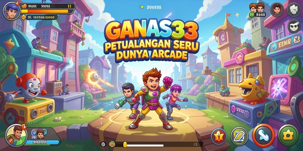 Screenshot gameplay GANAS33 menampilkan aksi seru dan level menantang.