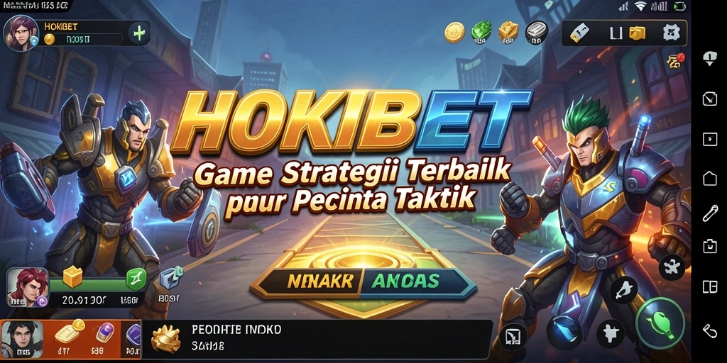 Tampilan gameplay mendebarkan dari HOKIBET dengan aksi strategi yang intens.