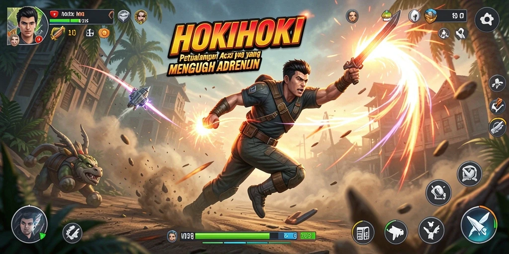 Gambaran gameplay HOKIHOKI yang mengesankan.