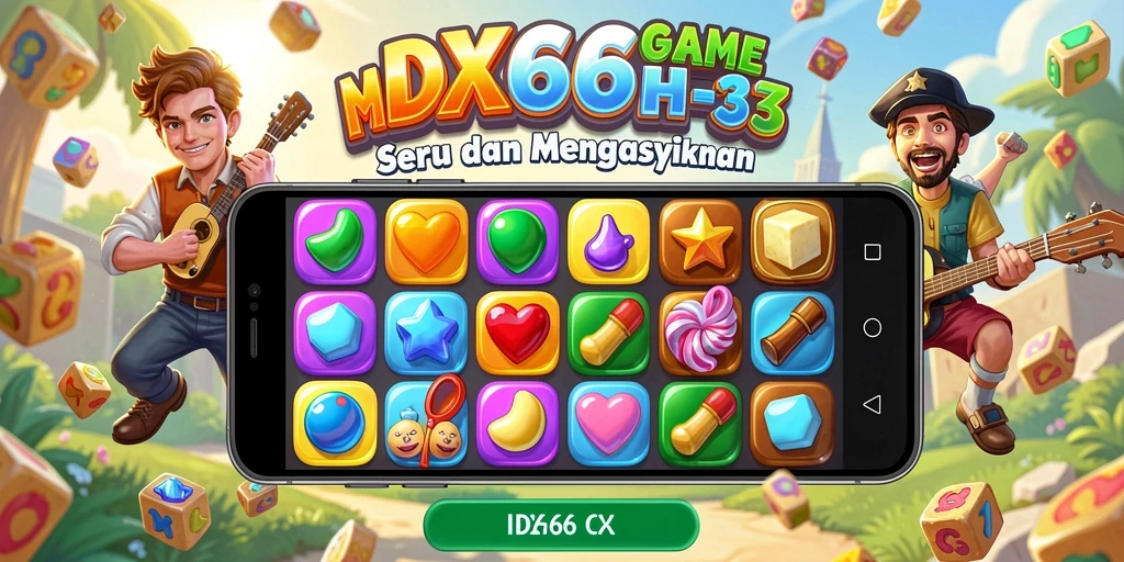 Tampilan gameplay yang seru dan menawan di IDX66, siap untuk tantangan Match-3.
