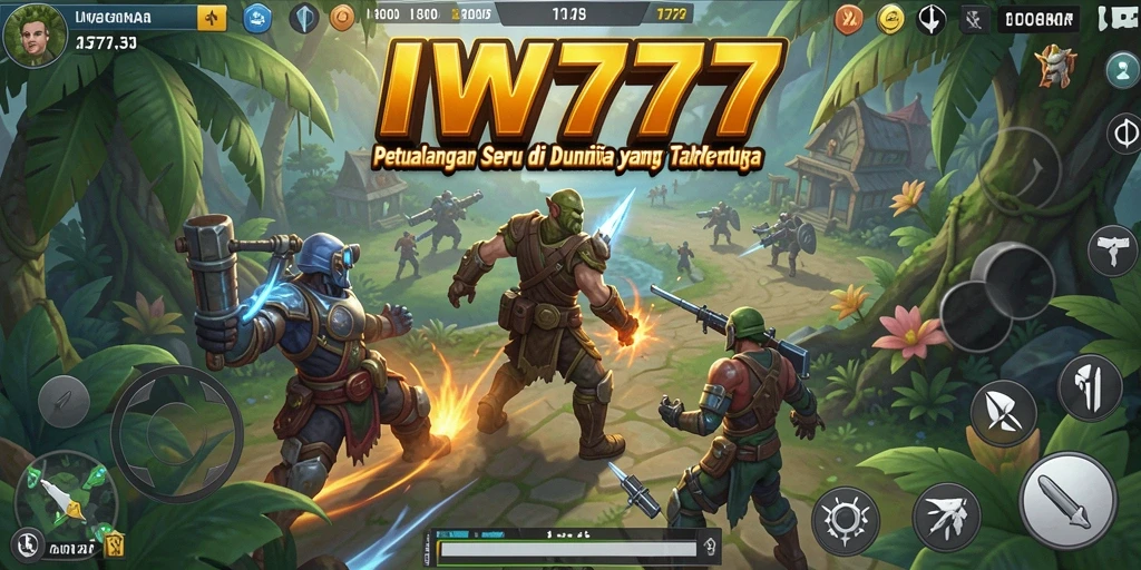 Tangkapan layar IW777 menampilkan gameplay menarik dan lokasi petualangan.