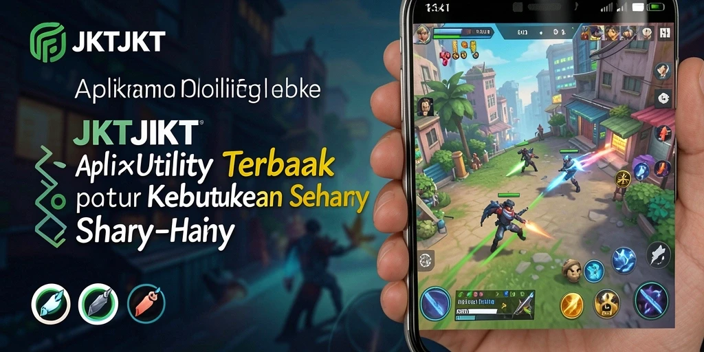 Tampilan utama aplikasi JKTJKT dengan berbagai fitur Utility.