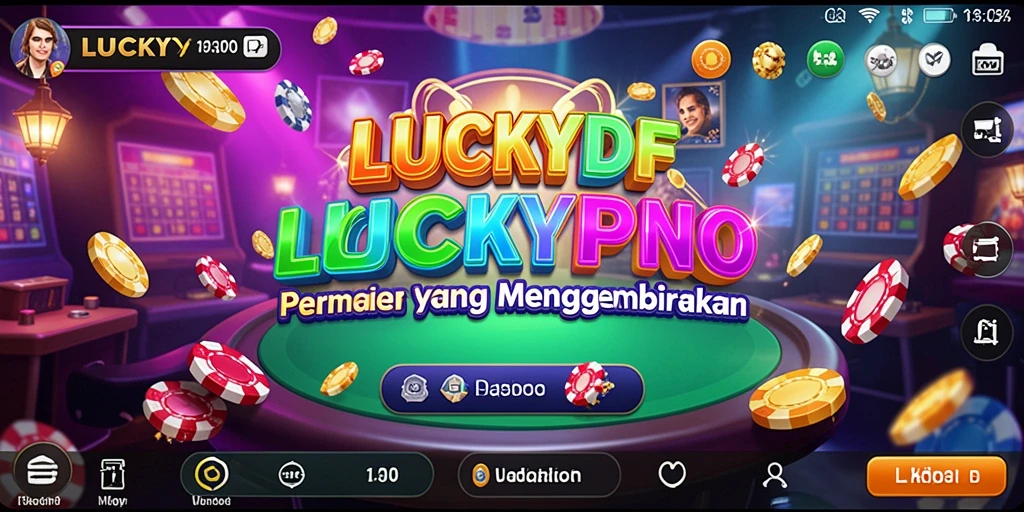 Tampilan gameplay seru di LUCKYDF dengan berbagai permainan kasino.