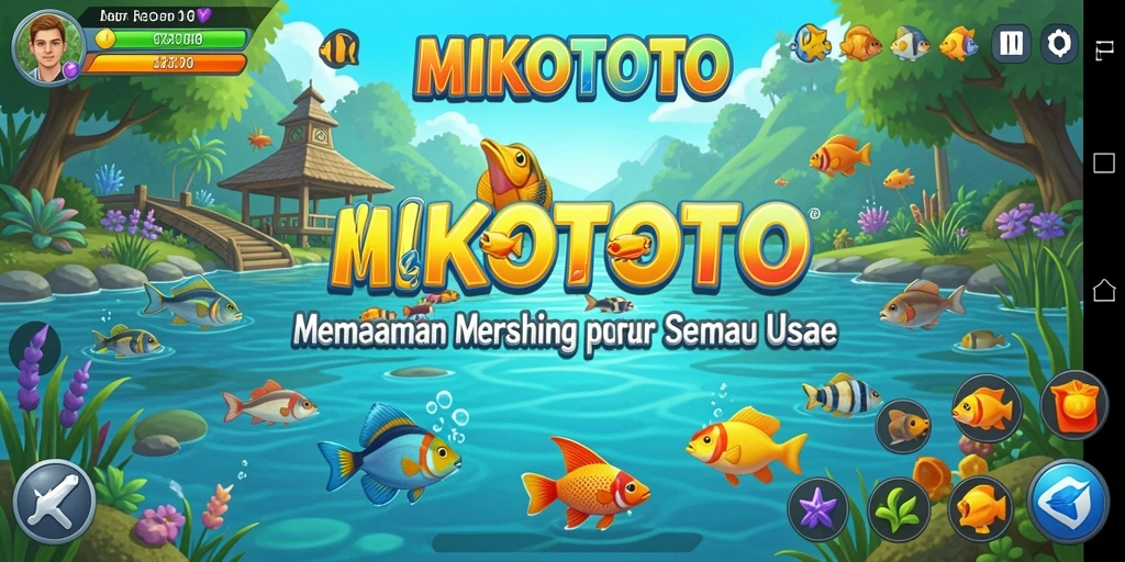 Gameplay seru dalam <strong>MIKOTOTO</strong> saat menangkap ikan di lokasi indah.