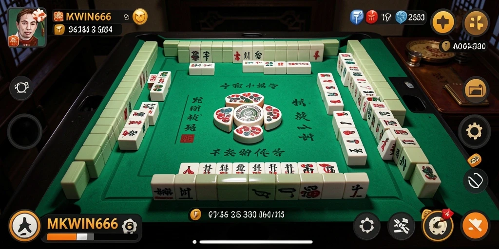 Gameplay Mahjong yang mengasyikkan di MKWIN666 dengan grafis yang menarik.