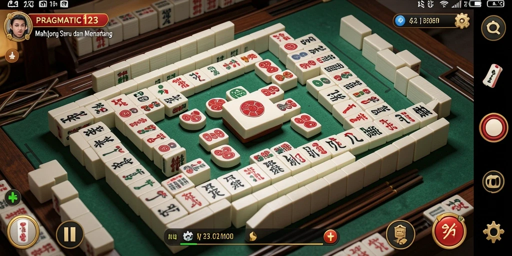 Tampilan gameplay seru di PRAGMATIC123, permainan Mahjong yang menantang.