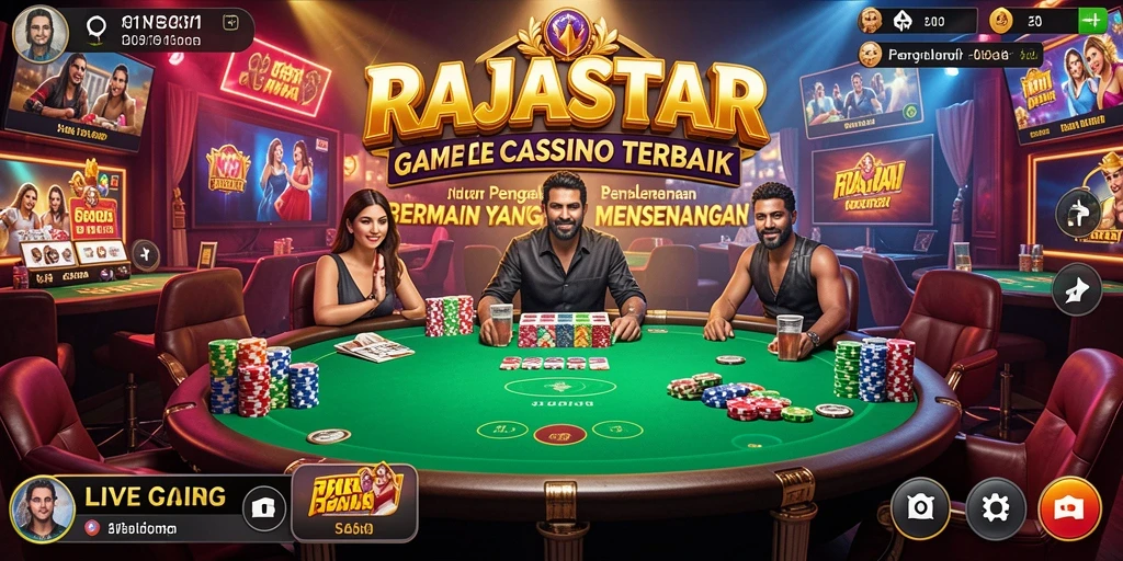 Gameplay seru dengan dealer langsung di RAJASTAR.