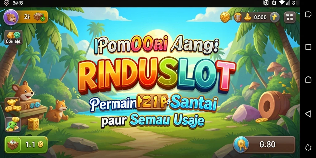 Gameplay santai RINDUSLOT yang menarik dan menghibur.
