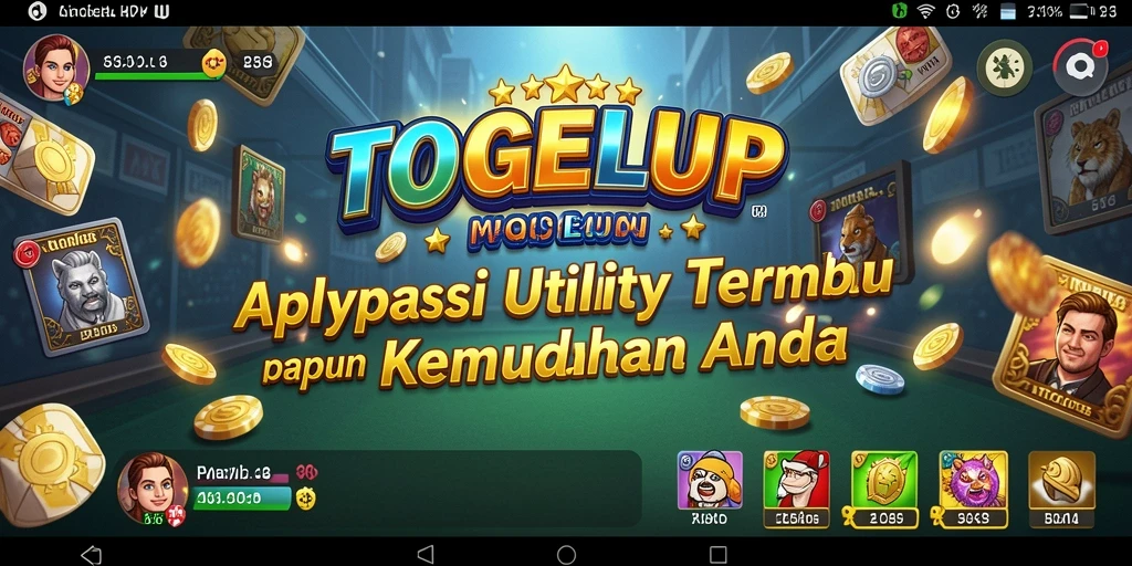 Screenshot aplikasi TOGELUP menunjukkan kemudahan penggunaan fitur Utility.