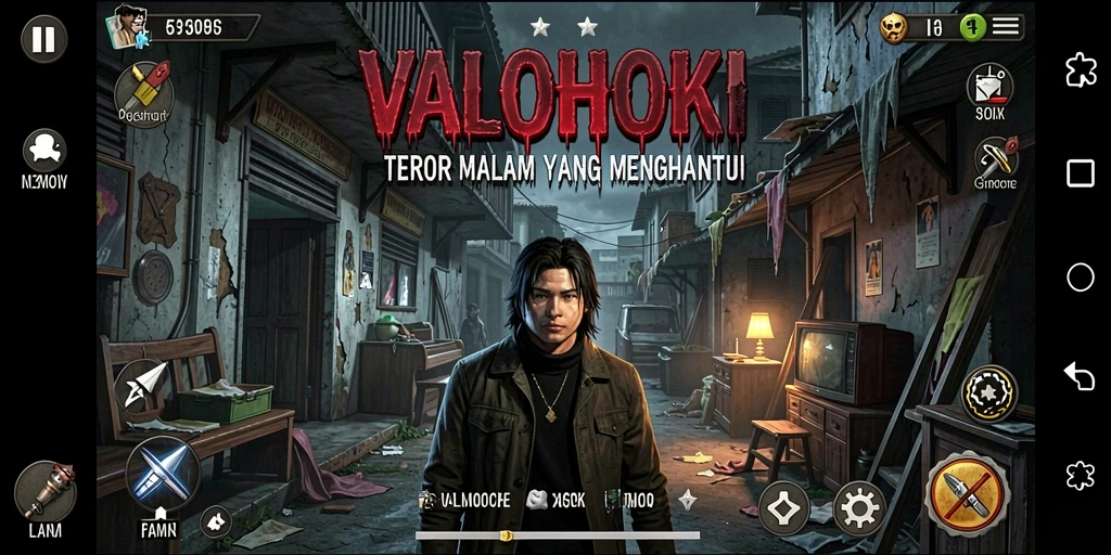 Tampilan gameplay VALOHOKI yang mencekam dan penuh ketegangan.